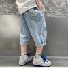 Summer 2022 new style of denim shorts for boys, loose and thin mid-length pants for boys, trendy children's summer pants Application Scenario